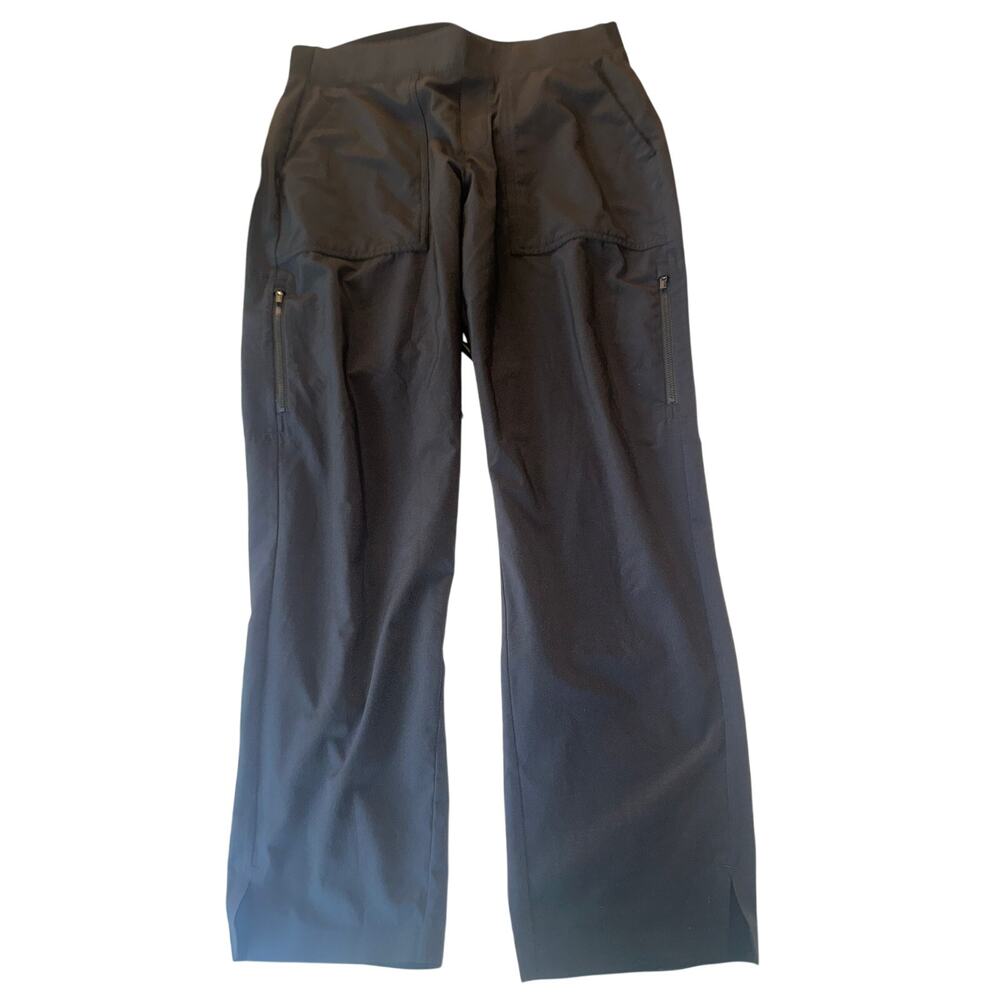 Athleta Black Cargo Jogger Pants Women’s Size 10 Stretch Travel Utility Ankle